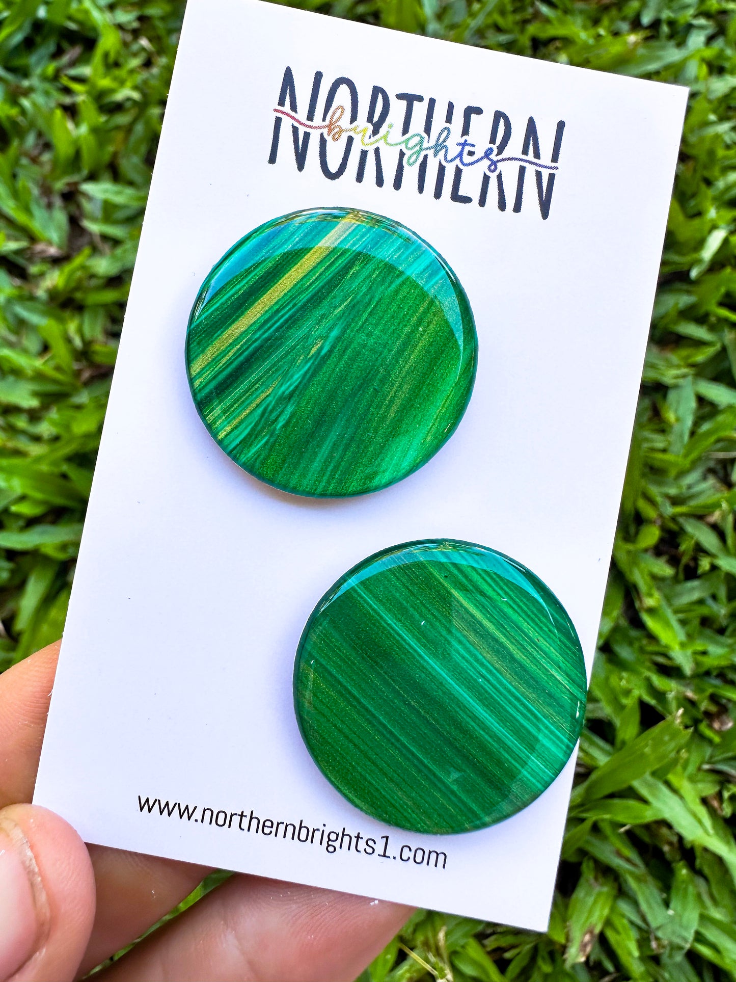 Rachel Studs - Christmas Green