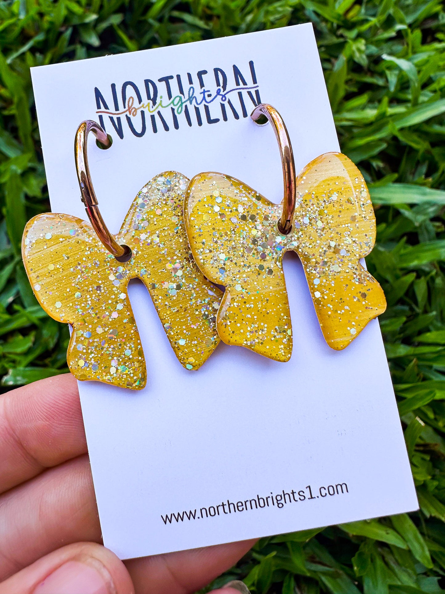 Huggies Bows - Christmas Gold