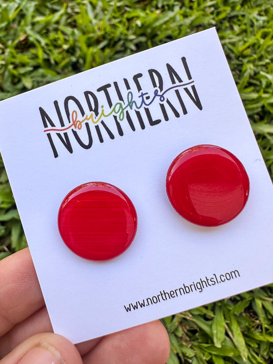 Rachel Studs Midi - Christmas Red