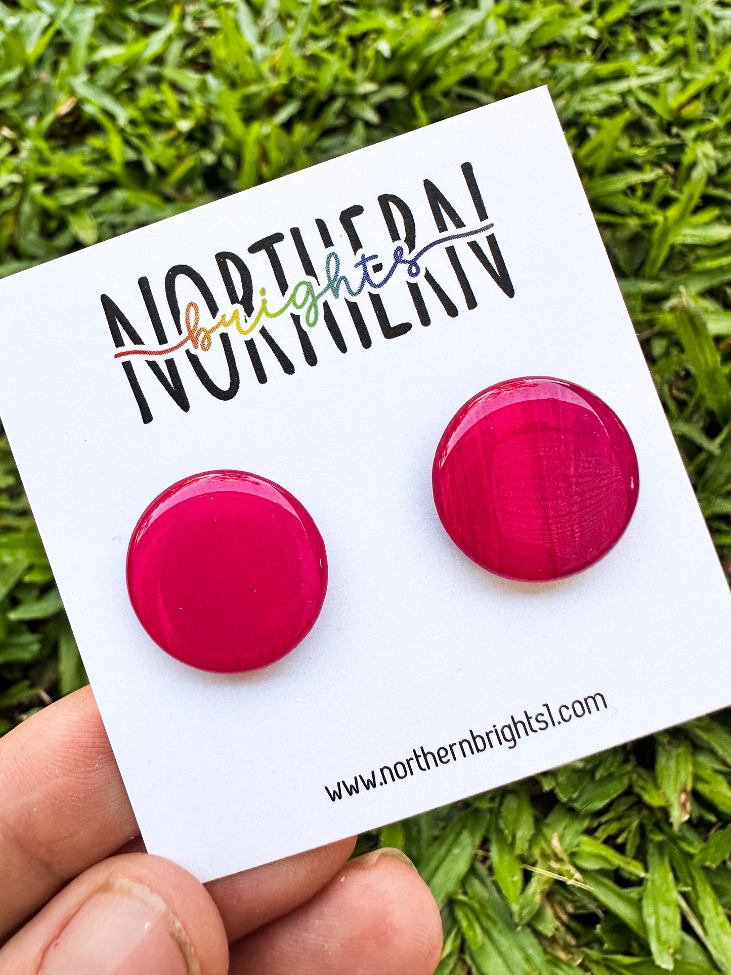 Rachel Studs Midi - Christmas Pink